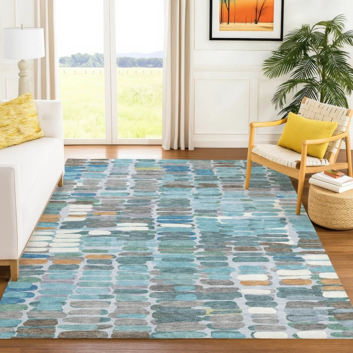 Addison Rugs Chantille Teal ACN2349 8ft. x 10ft. Rect. Rug