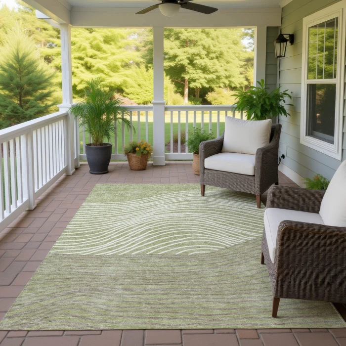 Addison Rugs Chantille Green ACN2350 8ft. x 10ft. Rect. Rug
