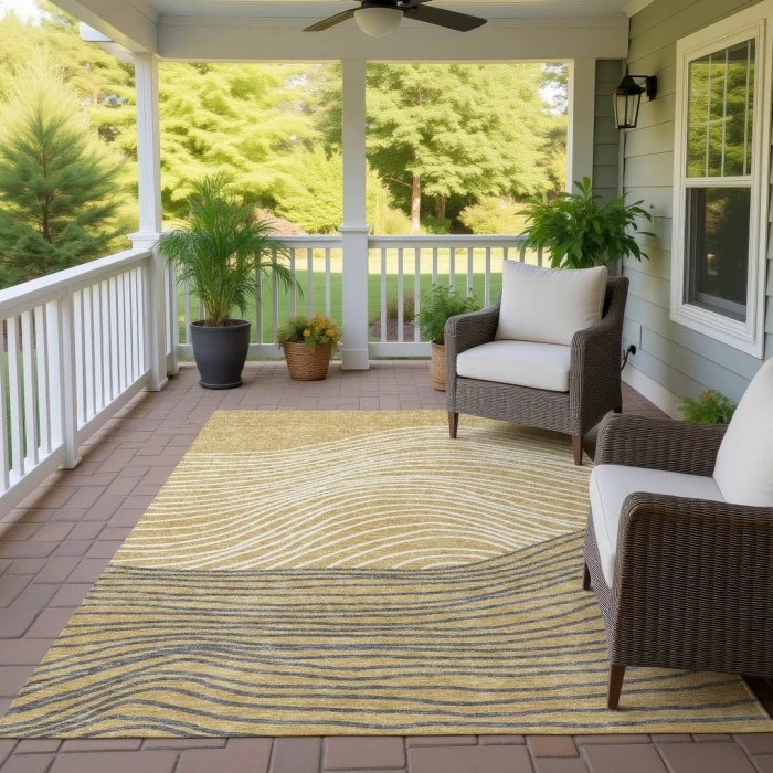 Addison Rugs Chantille Gold ACN2350 5ft. x 7ft.6in. Rect. Rug