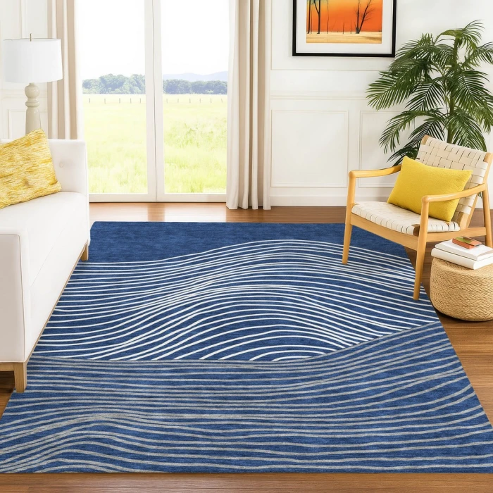 Addison Rugs Chantille Blue ACN2350 5ft. x 7ft.6in. Rect. Rug