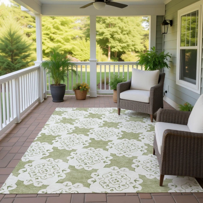 Addison Rugs Chantille Green ACN2352 5ft. x 7ft.6in. Rect. Rug