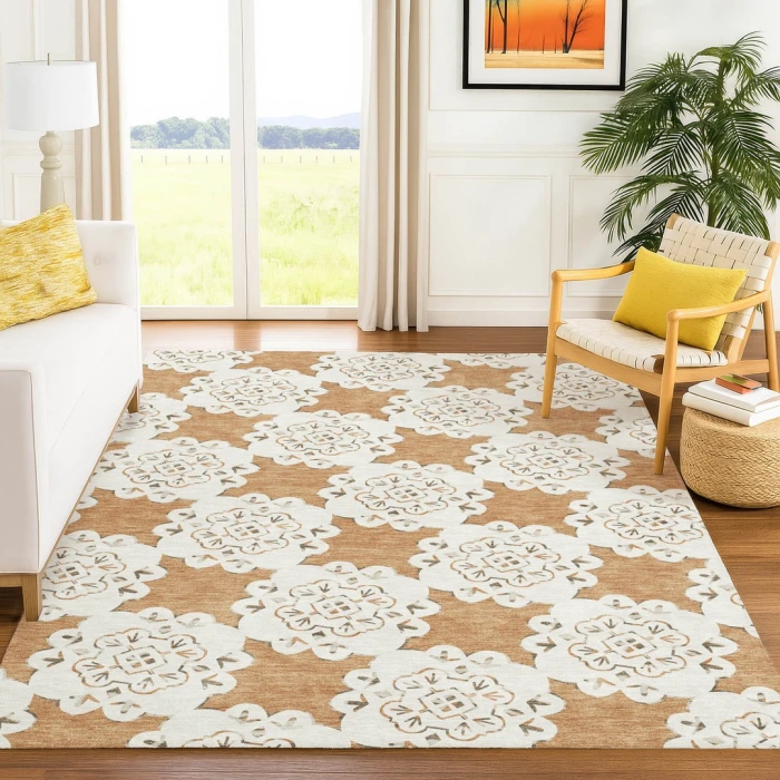 Addison Rugs Chantille Orange ACN2352 5ft. x 7ft.6in. Rect. Rug