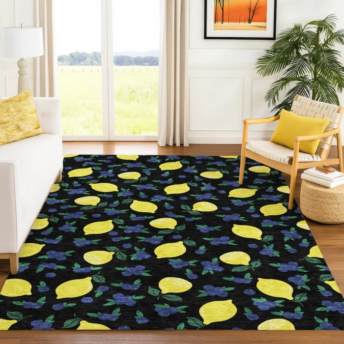 Addison Rugs Chantille Black ACN2354 8ft. x 10ft. Rect. Rug