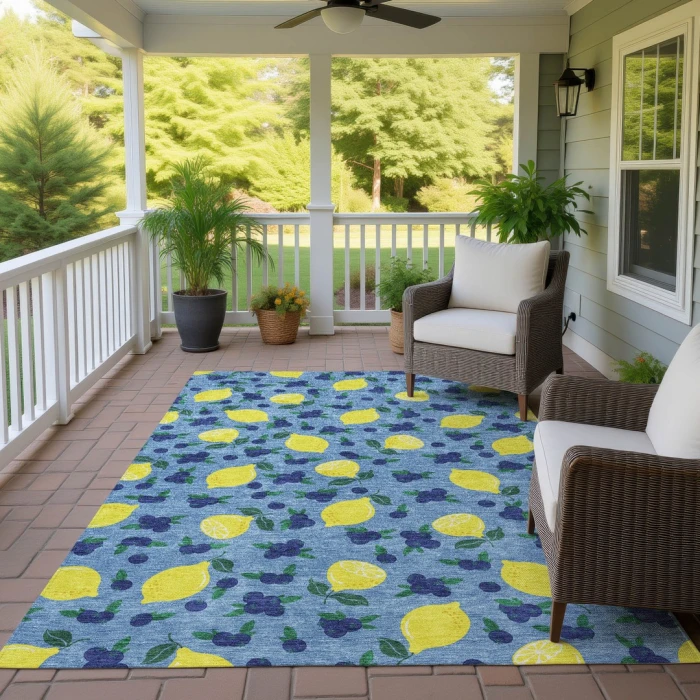 Addison Rugs Chantille Blue ACN2354 8ft. x 10ft. Rect. Rug