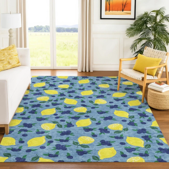 Addison Rugs Chantille Blue ACN2354 8ft. x 10ft. Rect. Rug