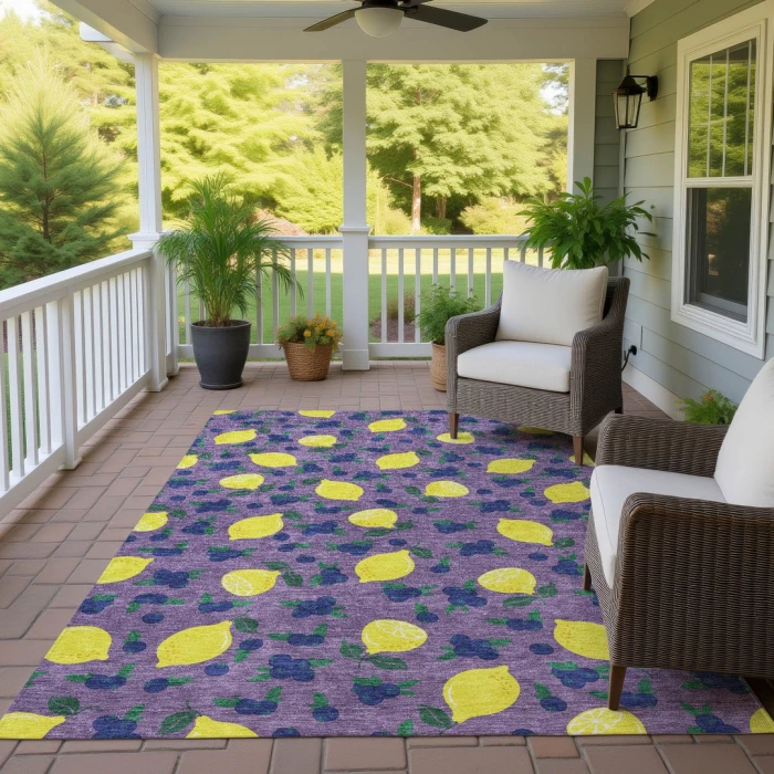 Addison Rugs Chantille Purple ACN2354 8ft. x 10ft. Rect. Rug