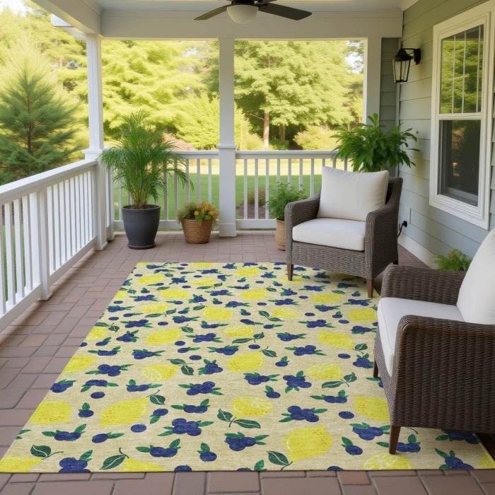 Addison Rugs Chantille Gold ACN2354 8ft. x 10ft. Rect. Rug