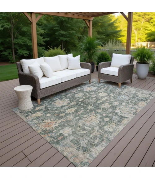 Addison Rugs Chantille Green ACN2355 9ft. x 12ft. Rect. Rug