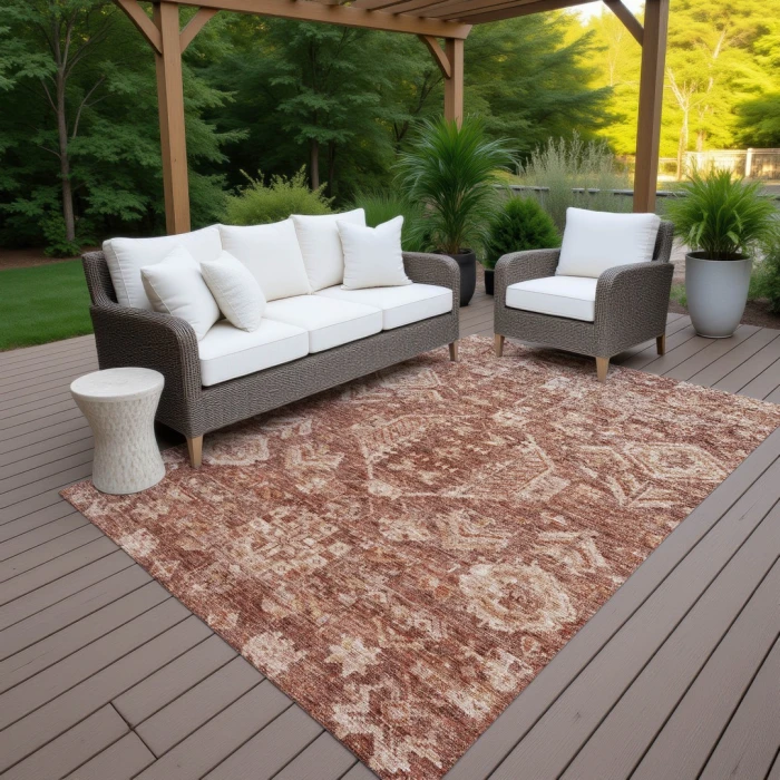 Addison Rugs Chantille Orange ACN2356 9ft. x 12ft. Rect. Rug