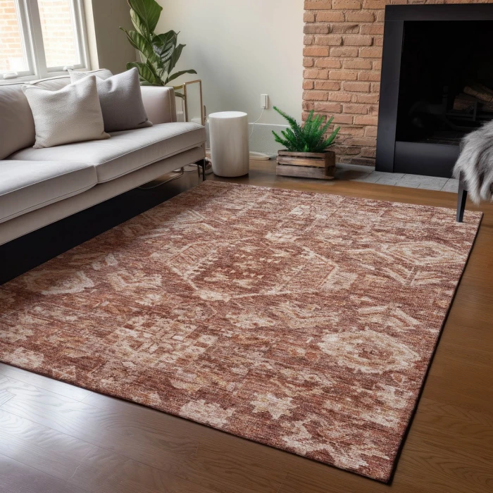 Addison Rugs Chantille Orange ACN2356 9ft. x 12ft. Rect. Rug