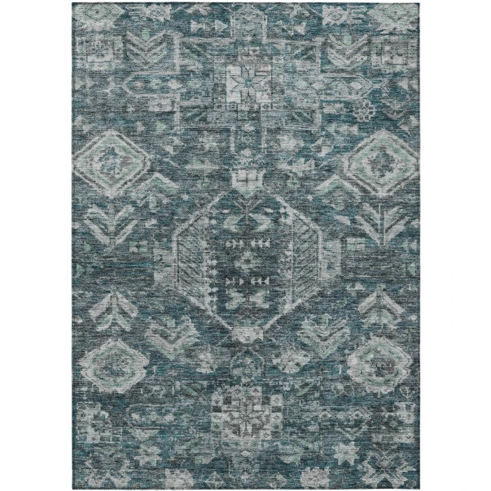 Addison Rugs Chantille Teal ACN2356 5ft. x 7ft.6in. Rect. Rug