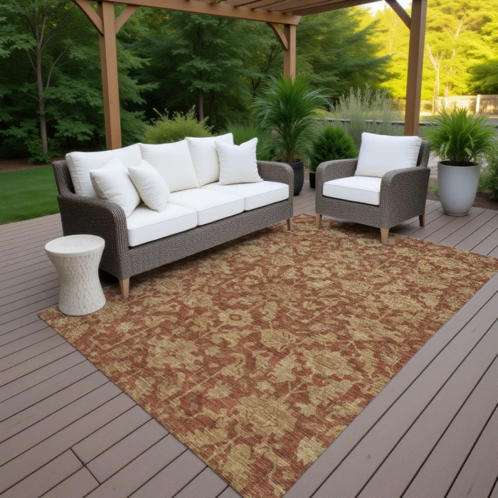 Addison Rugs Chantille Orange ACN2358 9ft. x 12ft. Rect. Rug