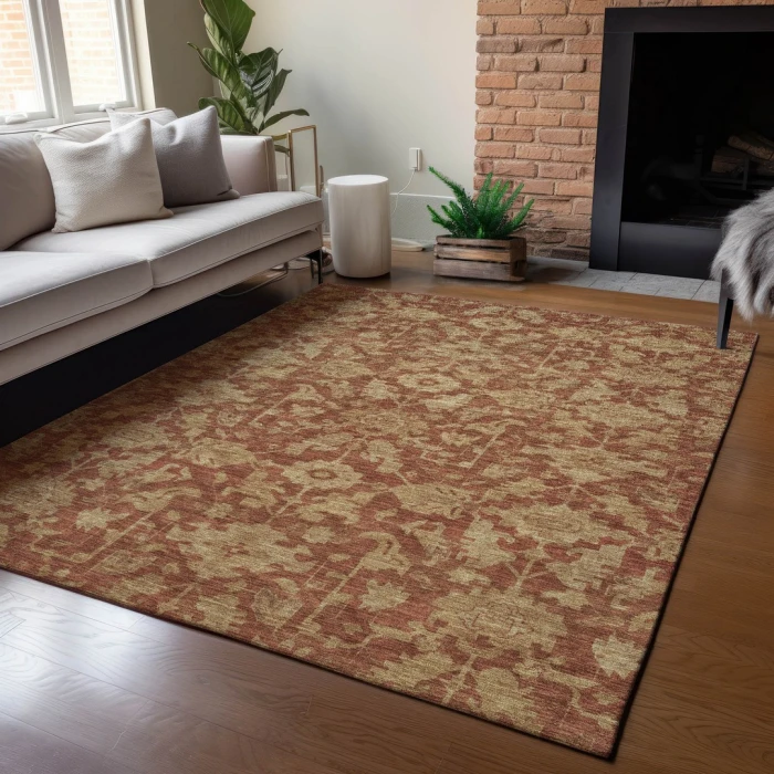 Addison Rugs Chantille Orange ACN2358 9ft. x 12ft. Rect. Rug