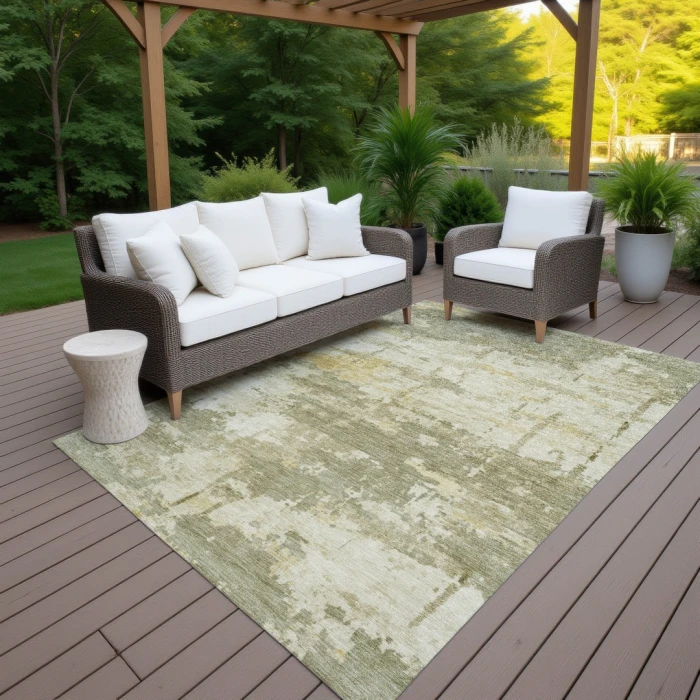 Addison Rugs Chantille Green ACN2362 9ft. x 12ft. Rect. Rug