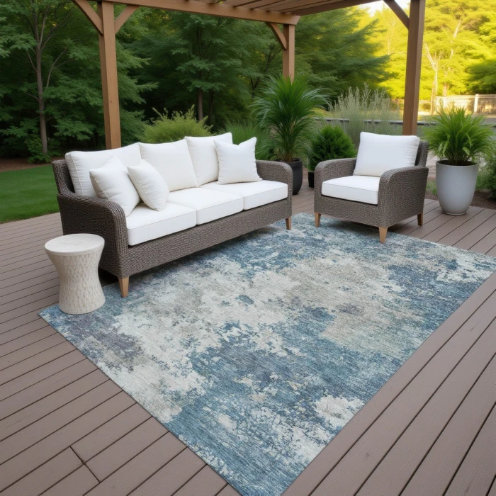 Addison Rugs Chantille Blue ACN2363 5ft. x 7ft.6in. Rect. Rug