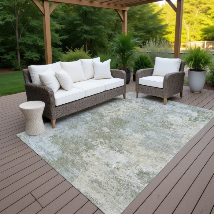 Addison Rugs Chantille Green ACN2364 8ft. x 10ft. Rect. Rug