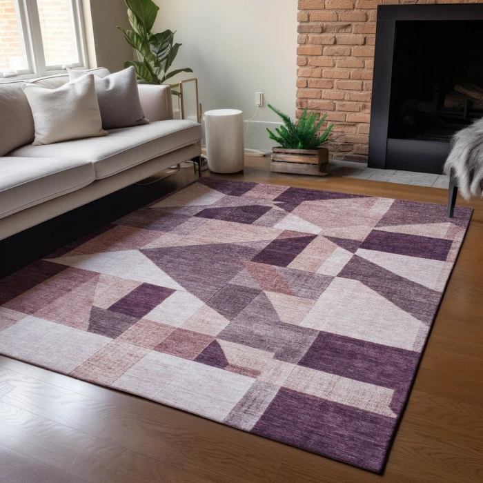 Addison Rugs Chantille Purple ACN2365 9ft. x 12ft. Rect. Rug