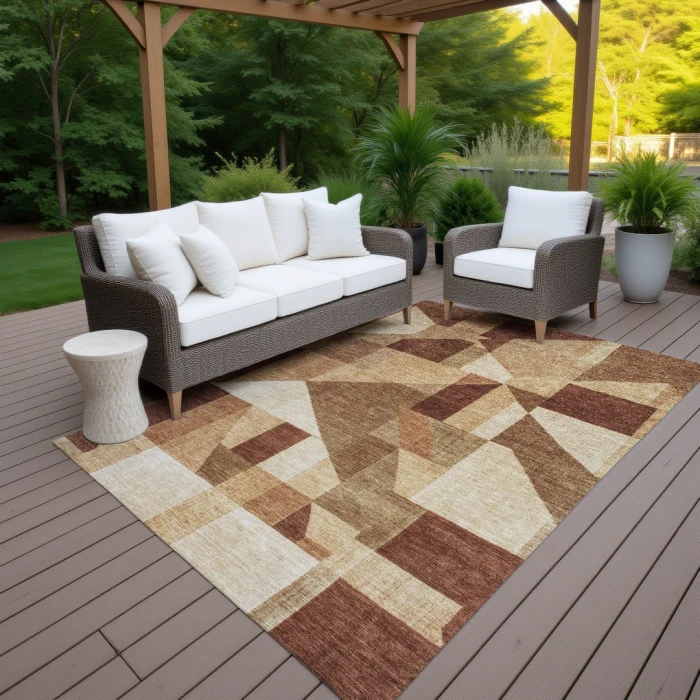 Addison Rugs Chantille Orange ACN2365 8ft. x 10ft. Rect. Rug
