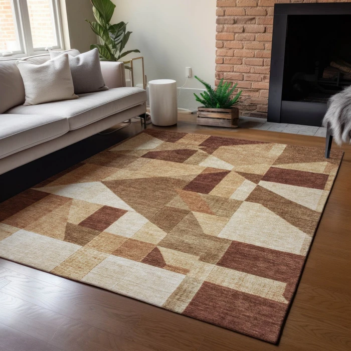 Addison Rugs Chantille Orange ACN2365 8ft. x 10ft. Rect. Rug