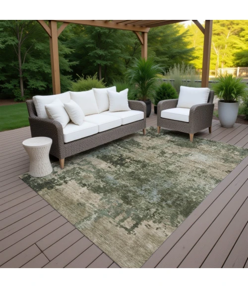 Addison Rugs Chantille Green ACN2366 9ft. x 12ft. Rect. Rug