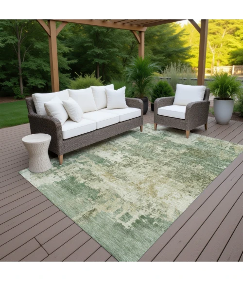 Addison Rugs Chantille Green ACN2366 9ft. x 12ft. Rect. Rug