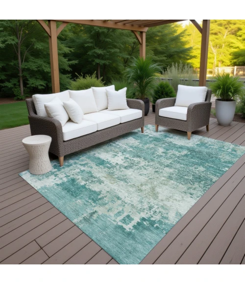 Addison Rugs Chantille Teal ACN2366 9ft. x 12ft. Rect. Rug