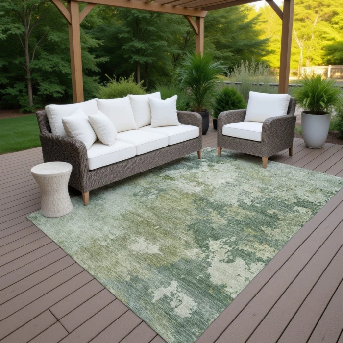 Addison Rugs Chantille Green ACN2367 8ft. x 10ft. Rect. Rug