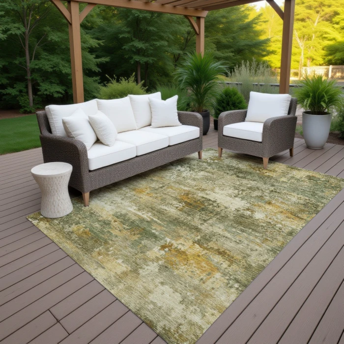 Addison Rugs Chantille Green ACN2368 9ft. x 12ft. Rect. Rug