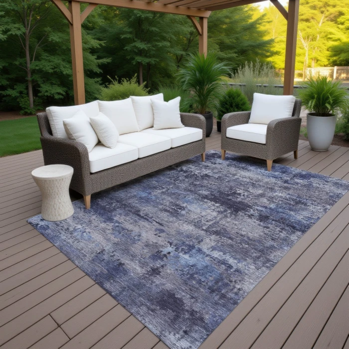 Addison Rugs Chantille Blue ACN2370 5ft. x 7ft.6in. Rect. Rug