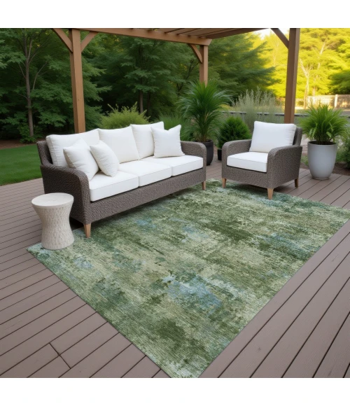 Addison Rugs Chantille Green ACN2370 9ft. x 12ft. Rect. Rug
