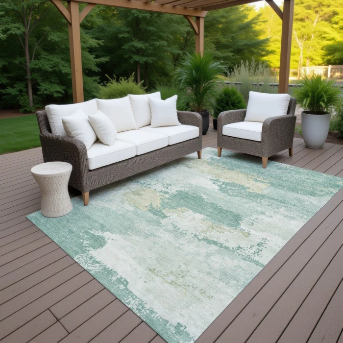 Addison Rugs Chantille Teal ACN2372 9ft. x 12ft. Rect. Rug