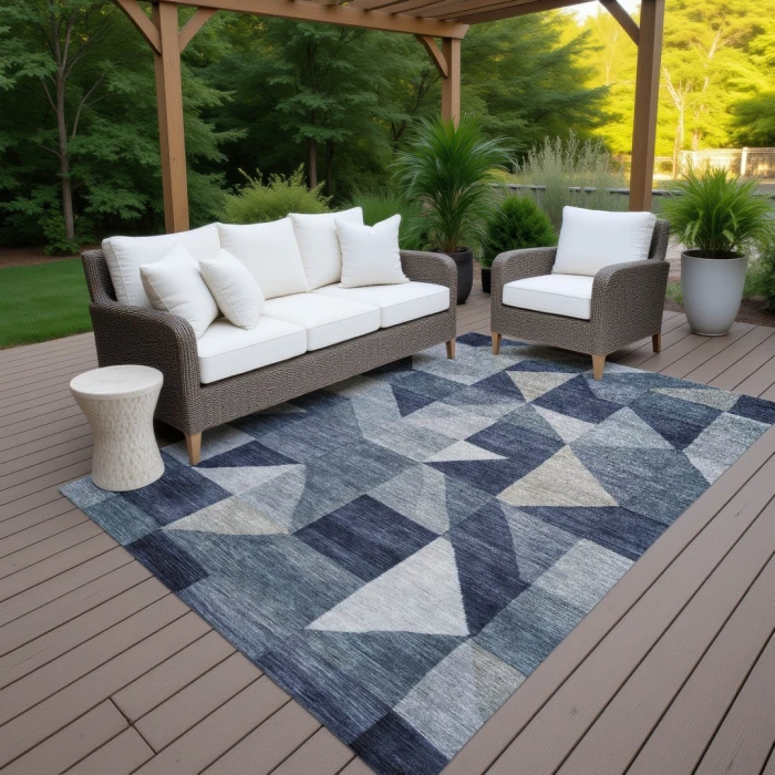 Addison Rugs Chantille Blue ACN2373 9ft. x 12ft. Rect. Rug