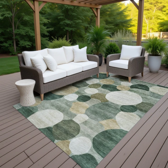 Addison Rugs Chantille Green ACN2375 8ft. x 10ft. Rect. Rug