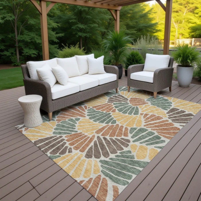 Addison Rugs Chantille Green ACN2384 5ft. x 7ft.6in. Rect. Rug