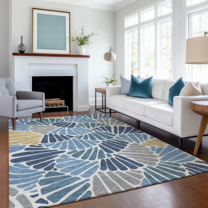 Addison Rugs Chantille Blue ACN2384 8ft. x 10ft. Rect. Rug