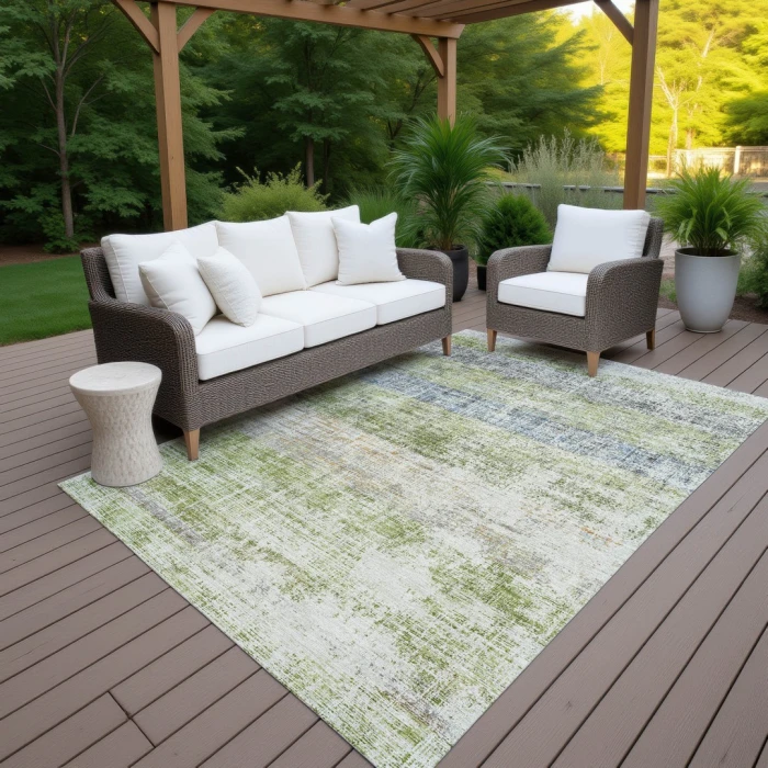 Addison Rugs Chantille Green ACN2388 8ft. x 10ft. Rect. Rug