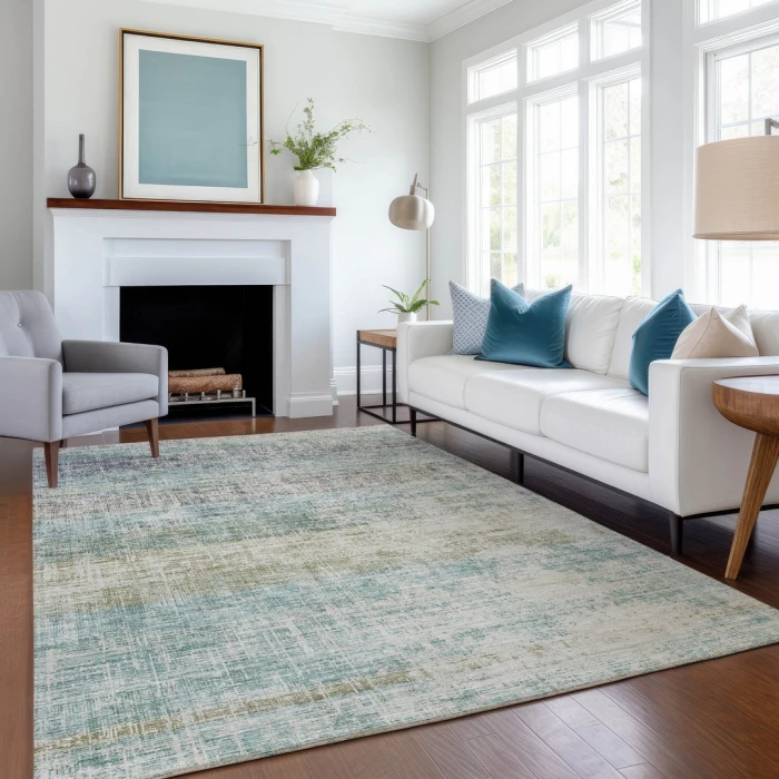 Addison Rugs Chantille Teal ACN2388 5ft. x 7ft.6in. Rect. Rug