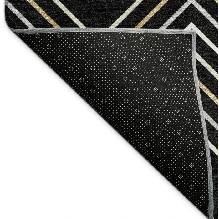 Addison Rugs Chantille Black ACN2391 5ft. x 7ft.6in. Rect. Rug