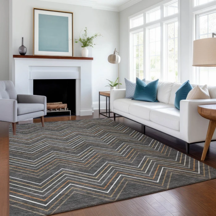 Addison Rugs Chantille Gray ACN2392 5ft. x 7ft.6in. Rect. Rug