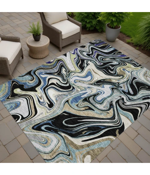 Addison Rugs Chantille Black ACN2395 5ft. x 7ft.6in. Rect. Rug