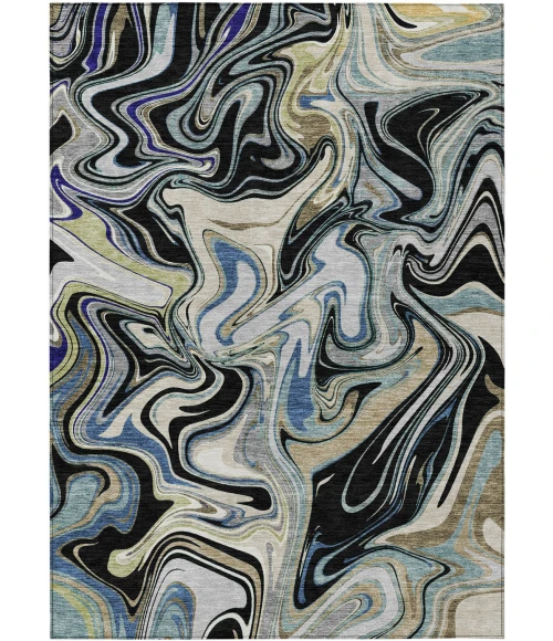 Addison Rugs Chantille Black ACN2395 5ft. x 7ft.6in. Rect. Rug