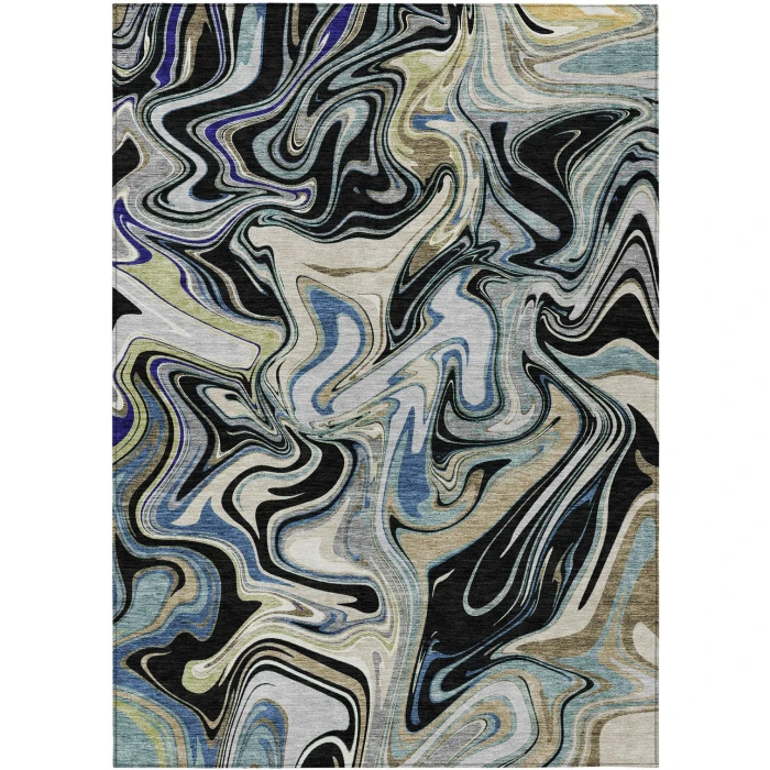 Addison Rugs Chantille Black ACN2395 5ft. x 7ft.6in. Rect. Rug