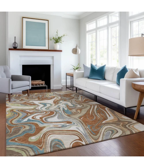 Addison Rugs Chantille Orange ACN2395 8ft. x 10ft. Rect. Rug