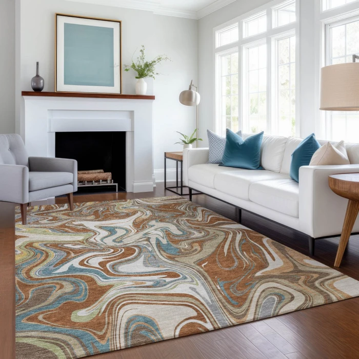 Addison Rugs Chantille Orange ACN2395 5ft. x 7ft.6in. Rect. Rug