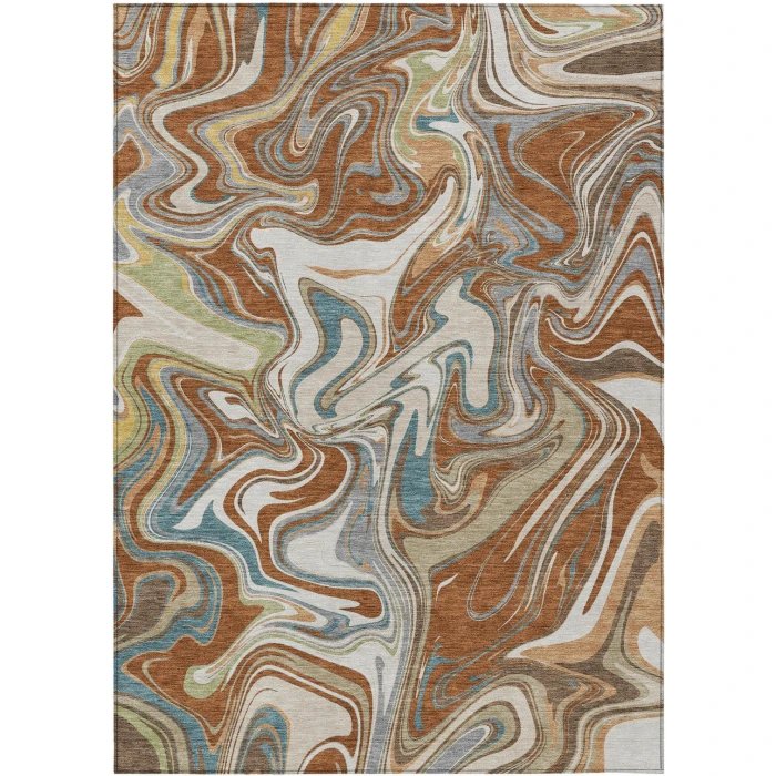 Addison Rugs Chantille Orange ACN2395 5ft. x 7ft.6in. Rect. Rug