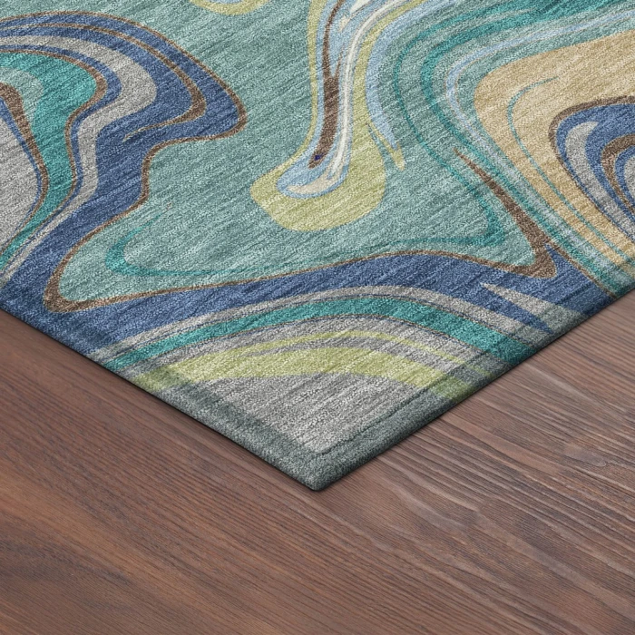 Addison Rugs Chantille Teal ACN2395 9ft. x 12ft. Rect. Rug