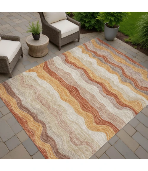 Addison Rugs Chantille Orange ACN2397 5ft. x 7ft.6in. Rect. Rug