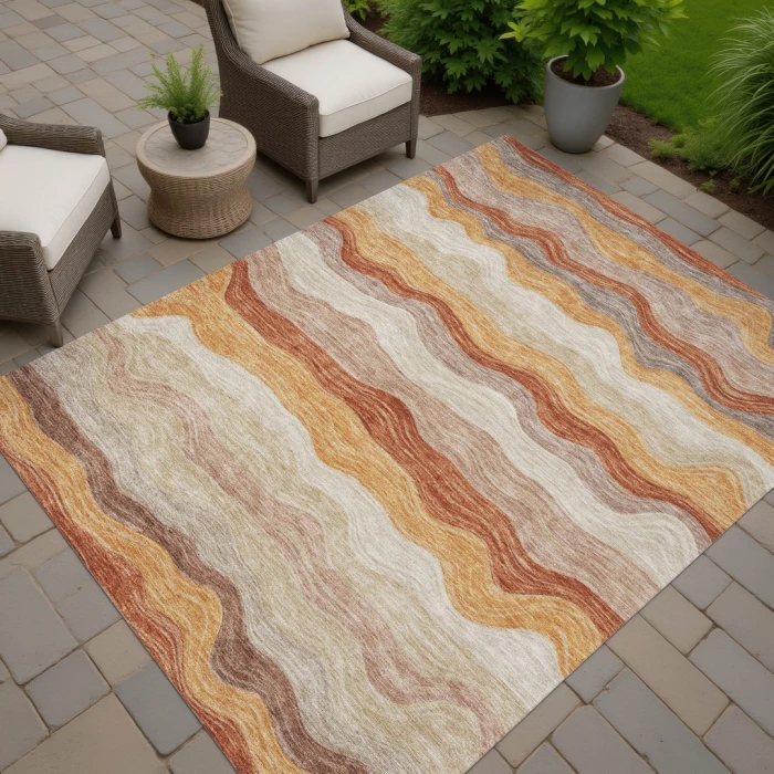 Addison Rugs Chantille Orange ACN2397 8ft. x 10ft. Rect. Rug