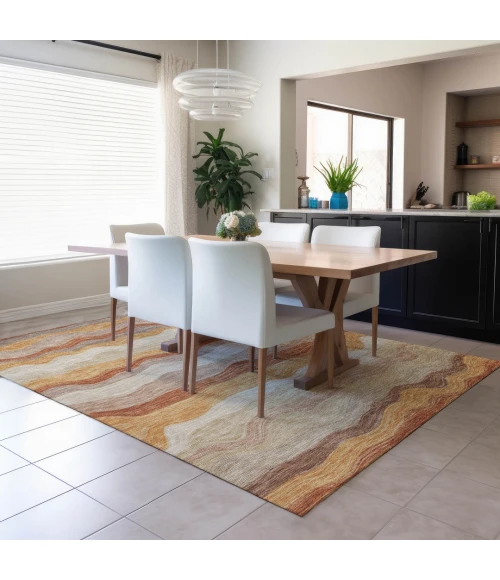 Addison Rugs Chantille Orange ACN2397 5ft. x 7ft.6in. Rect. Rug