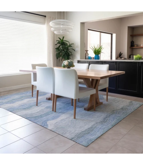 Addison Rugs Chantille Blue ACN2397 5ft. x 7ft.6in. Rect. Rug